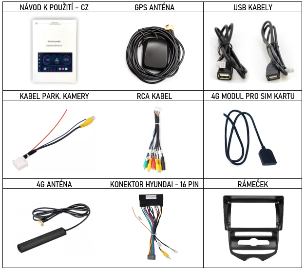 CZ příslušenství pro autorádio Xtrons IQP pro Hyundai ix20 s carplay a androidauto - evtech.cz